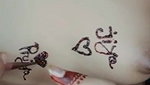 Indian girl putting mehendi on nude body viral MMS