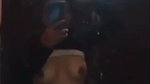 horny mall topless before mirror viral boobs show