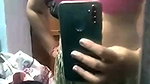 cute wife mirror selfie