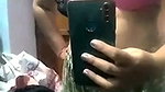 cute wife mirror selfie