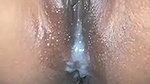 desi cum running out from pussy clear view