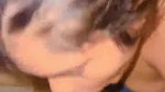 Beautiful girl giving sloppy blowjob