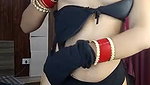 Sexy Girl Dress Removing and Teasing with Boob Show