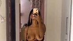 big boobs Instagram influencer striptease nude