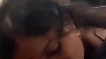 cute expression bhabhi in saree with Desi blowjob