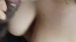 sexiest Instagram girl nude boobs show with blowjob