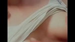 Glasses Horny Girl Playing With Her Boobies
