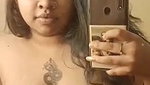chubby mallu hot tanker girl topless selfie