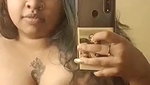 chubby mallu hot tanker girl topless selfie