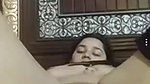 Paki sex MILF rubbing pussy viral xxx video call
