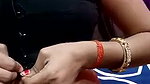 gorgeous bhabhi stripping saree and boob show