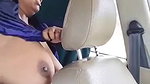 big boobs MILF dress change in car viral outdoor sex