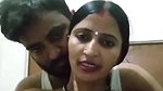 village couple hot romance with wife boob press