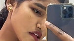 bridal makeup girl viral big boobs pressing selfie