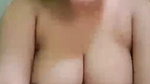 young MILF boobs show on video call to lover