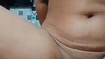 Indian couple foreplay with wife boob press