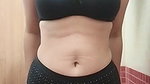 Uma Ghosh black underwear nude show