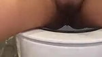 sexy babe doing pee in front of camera
