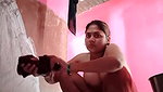 aanushaka boob show