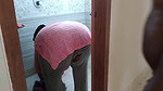 Tamil aunty washes clothes in bathroom when a guy comes & gives her rough sex – And give something behind (Huge cumshot)