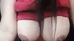 busty Indian bhabhi topless playing with big boobs