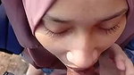 hijab girlfriend sucking dick in viral outdoor sex