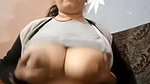 huge booby Indian aunty sex mood viral boob play