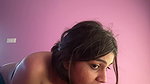 attractive eyes girlfriend blowjob with boob show