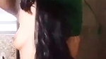 slim girlfriend small boobs show in removing blouse