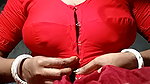 red blouse removing boobs show by viral bhabhi
