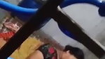 brother wife Indian fingering caught through window