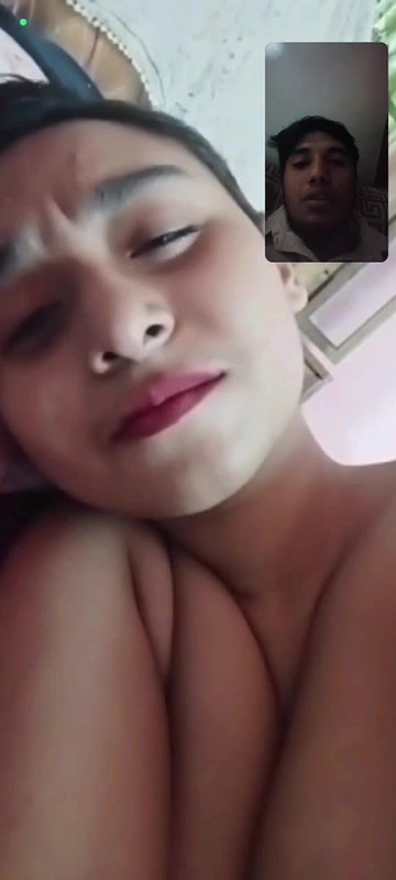 girlfriend topless boob show viral video call