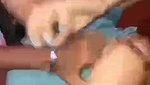 boob press in restaurant and sucking by boyfriend