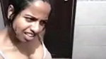 short hair girlfriend nude bath on video call
