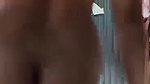 village girl standing pissing before nude bath