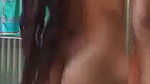 village girl standing pissing before nude bath