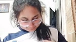chubby girl big boobs play in topless video making
