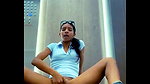 Slim gf quickly masturbating to bf on vc 84270