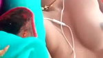 horny aunty video call boob show with a smile