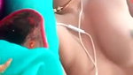 horny aunty video call boob show with a smile