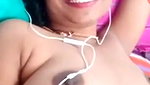 horny aunty video call boob show with a smile