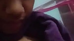 horny selfie girl boob show and viral licking