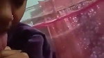 horny selfie girl boob show and viral licking