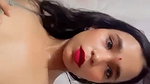 red lips sexy girl boob show viral selfie video