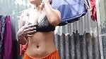 perfect body Bengali village girl nude bath