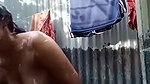 perfect body Bengali village girl nude bath