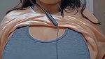 first time topless big boobs showing to lover