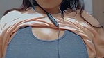 first time topless big boobs showing to lover