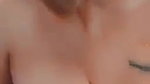 tattooed girlfriend boobs show viral seflie MMS