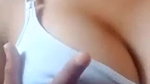 girl in glasses first time boobs show video call